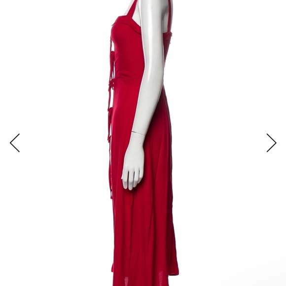 Reformation Red Midi Dress - Picture 3 of 4